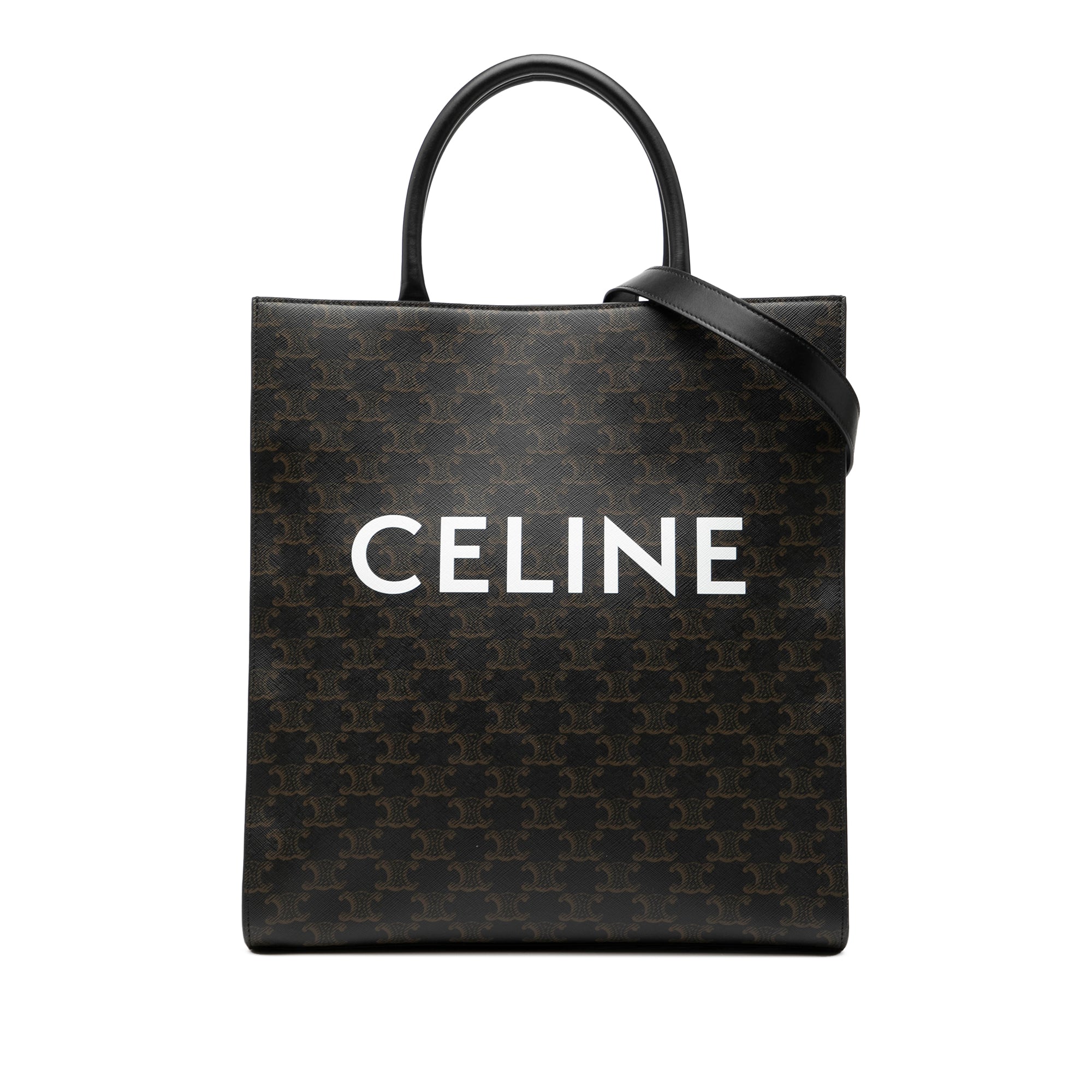 Medium Triomphe Coated Canvas Vertical Cabas Tote - Image 1