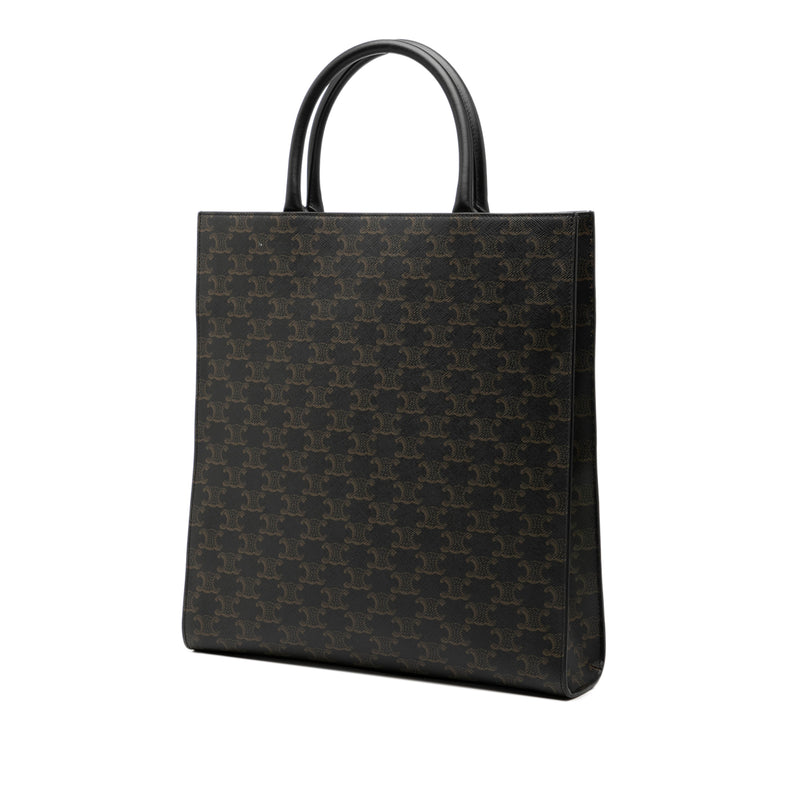 Medium Triomphe Coated Canvas Vertical Cabas Tote - Image 2
