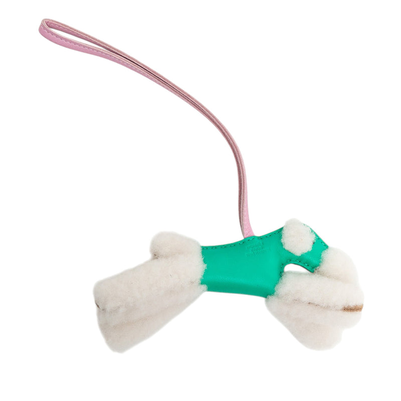 Milo Lambskin and Wool Budy Bag Charm - Image 2