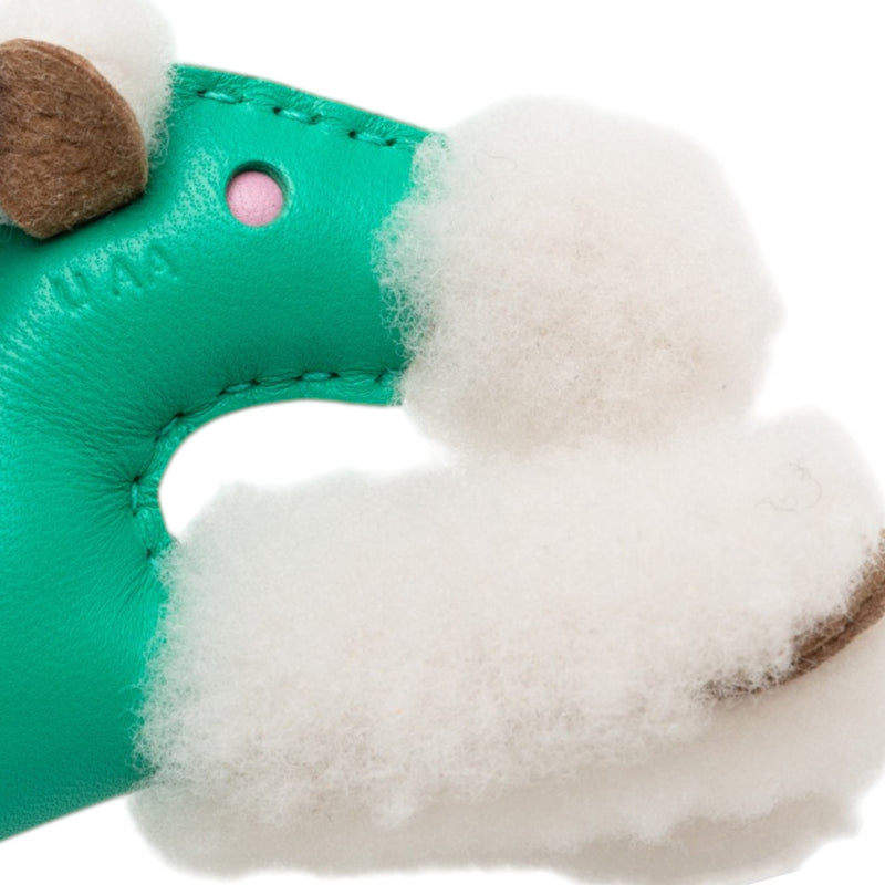 Milo Lambskin and Wool Budy Bag Charm - Image 4