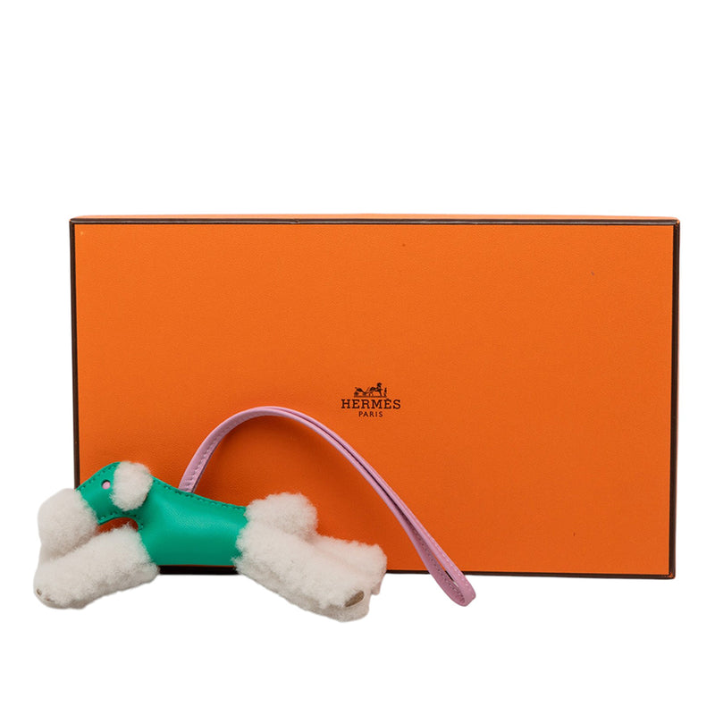 Milo Lambskin and Wool Budy Bag Charm - Image 5