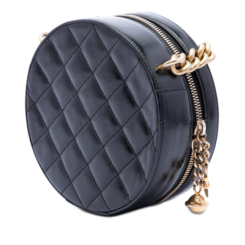 Glazed Calfskin Round As Earth Evening Bag - Image 2