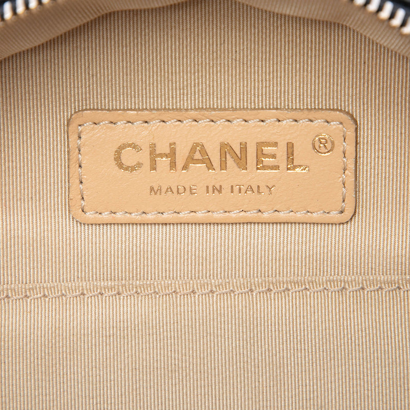 Glazed Calfskin Round As Earth Evening Bag - Image 5