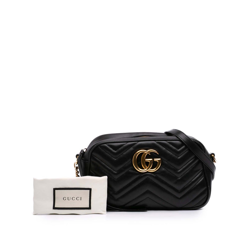 Small GG Marmont Matelasse Calfskin Crossbody - Image 7