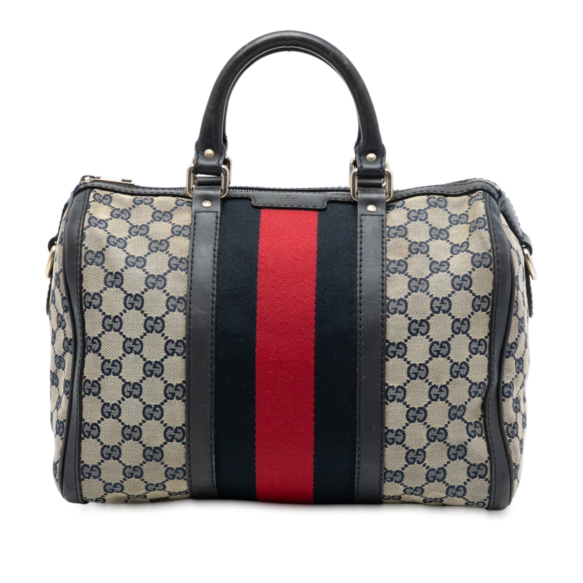 Medium GG Canvas Web Joy Boston Bag - Image 1