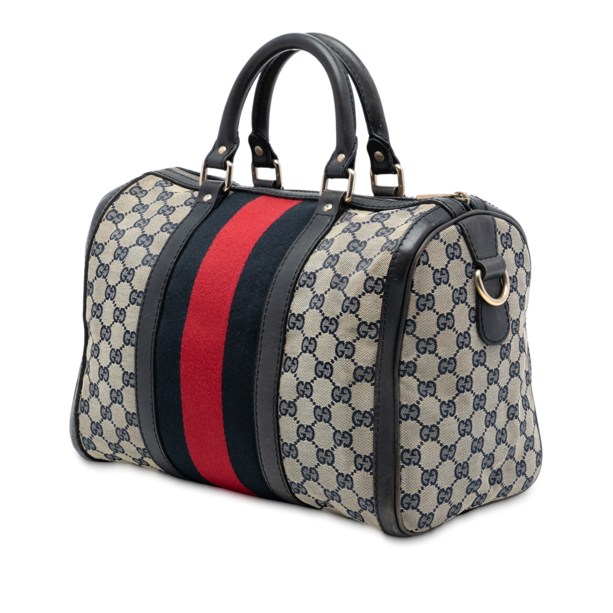 Medium GG Canvas Web Joy Boston Bag - Image 2