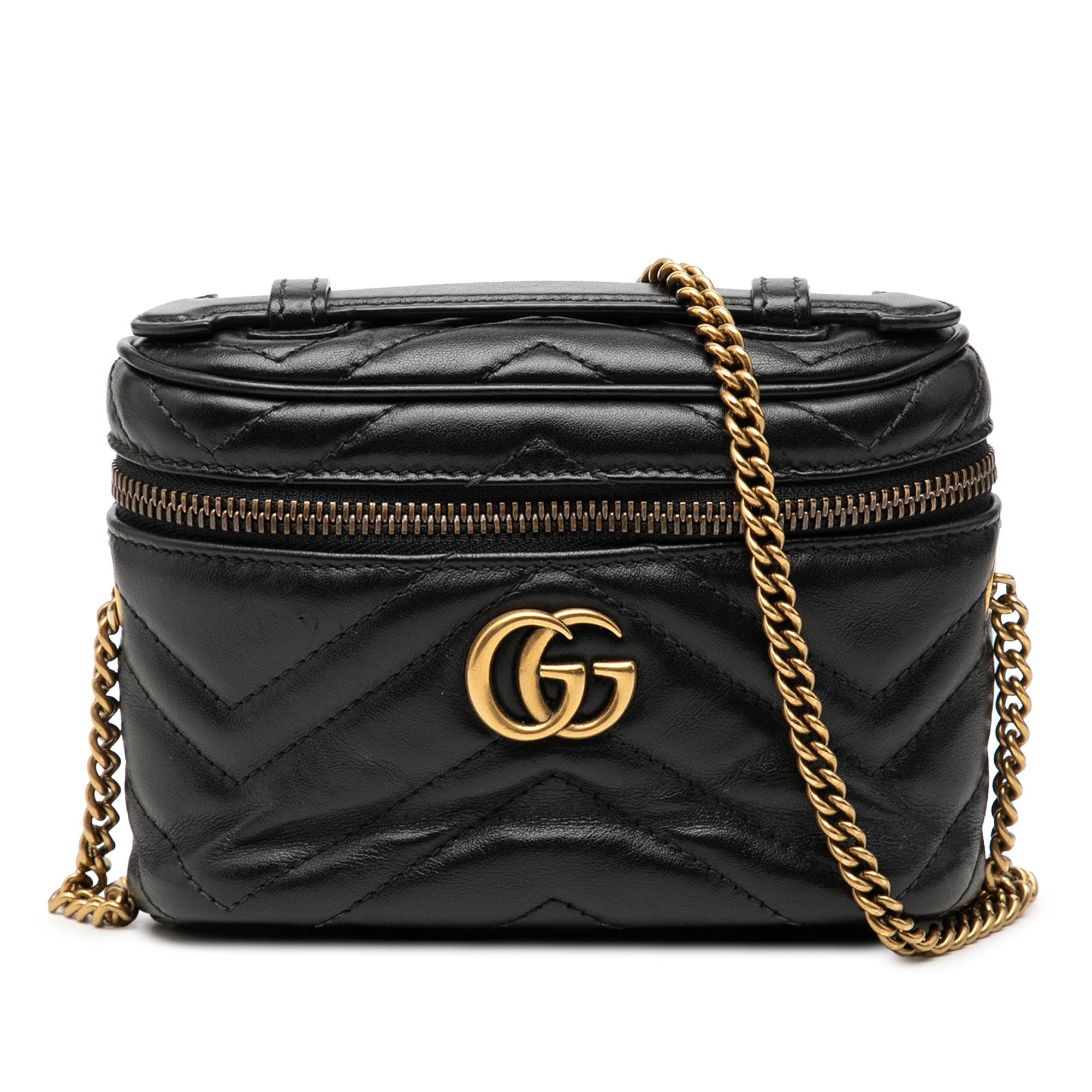 Mini GG Marmont Matelasse Leather Top Handle - Image 1