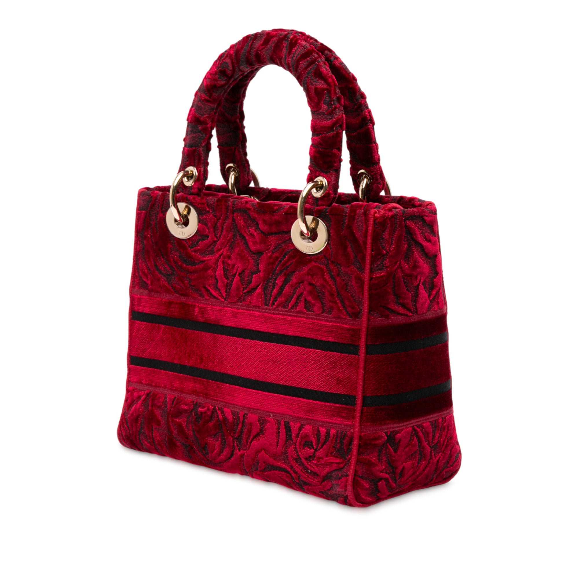 Medium Embroidered Velvet Roses Lady D Lite - Image 2