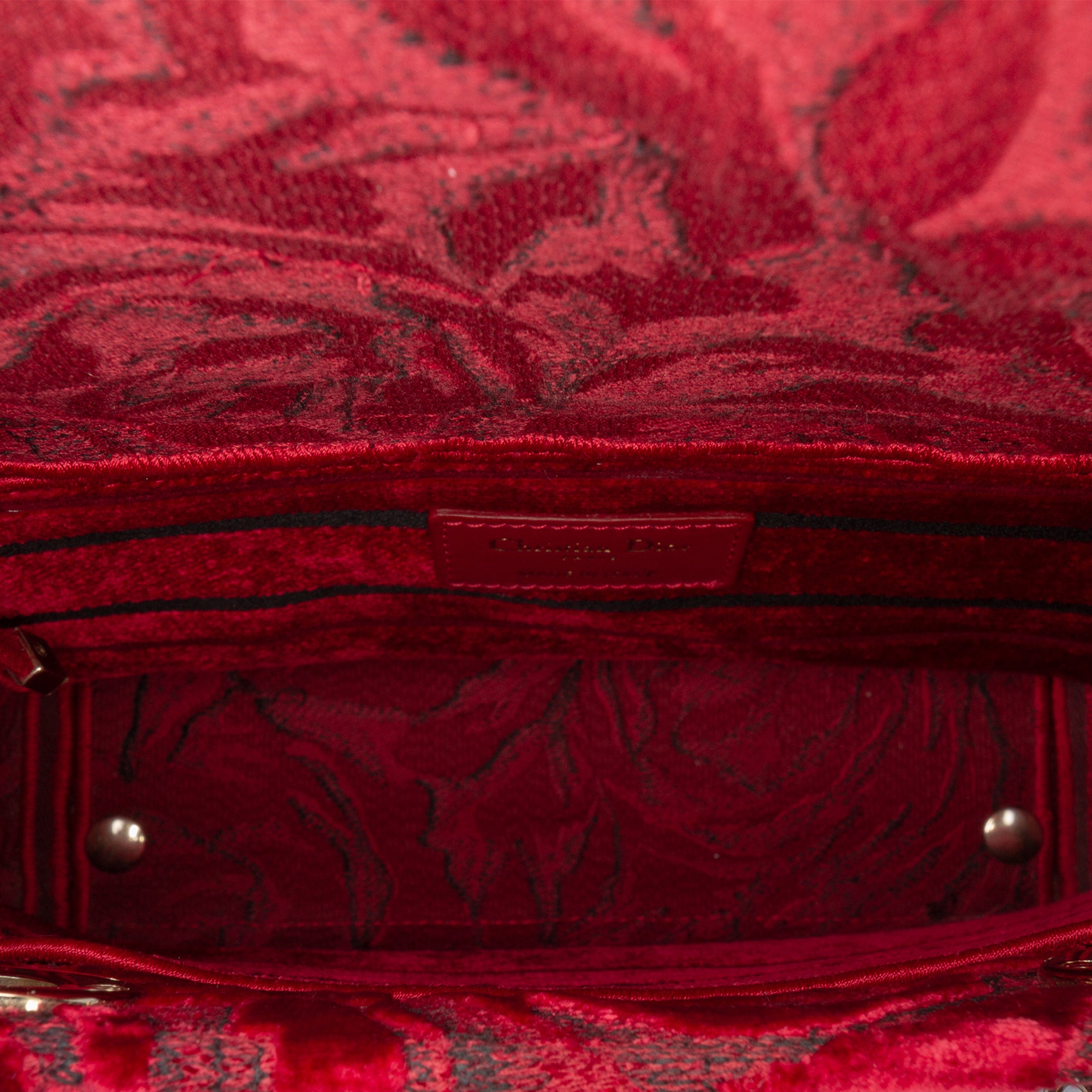 Medium Embroidered Velvet Roses Lady D Lite - Image 4