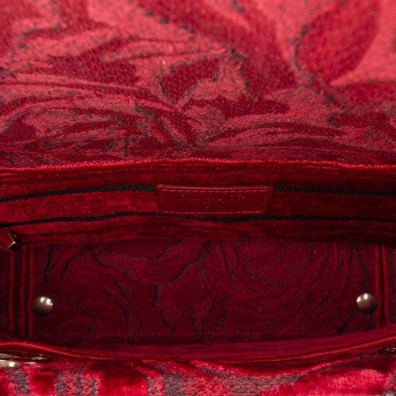 Medium Embroidered Velvet Roses Lady D Lite - Image 4