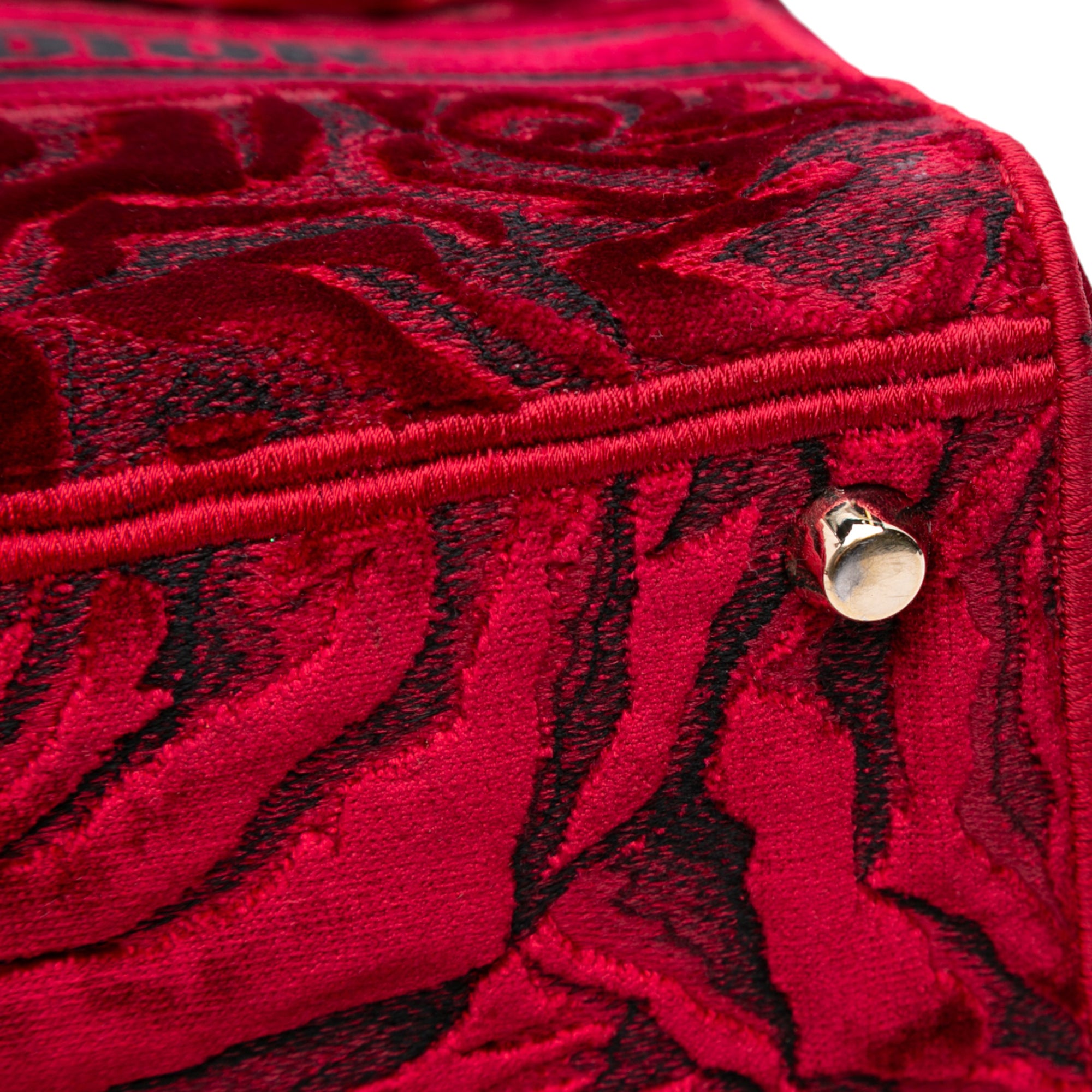 Medium Embroidered Velvet Roses Lady D Lite - Image 7