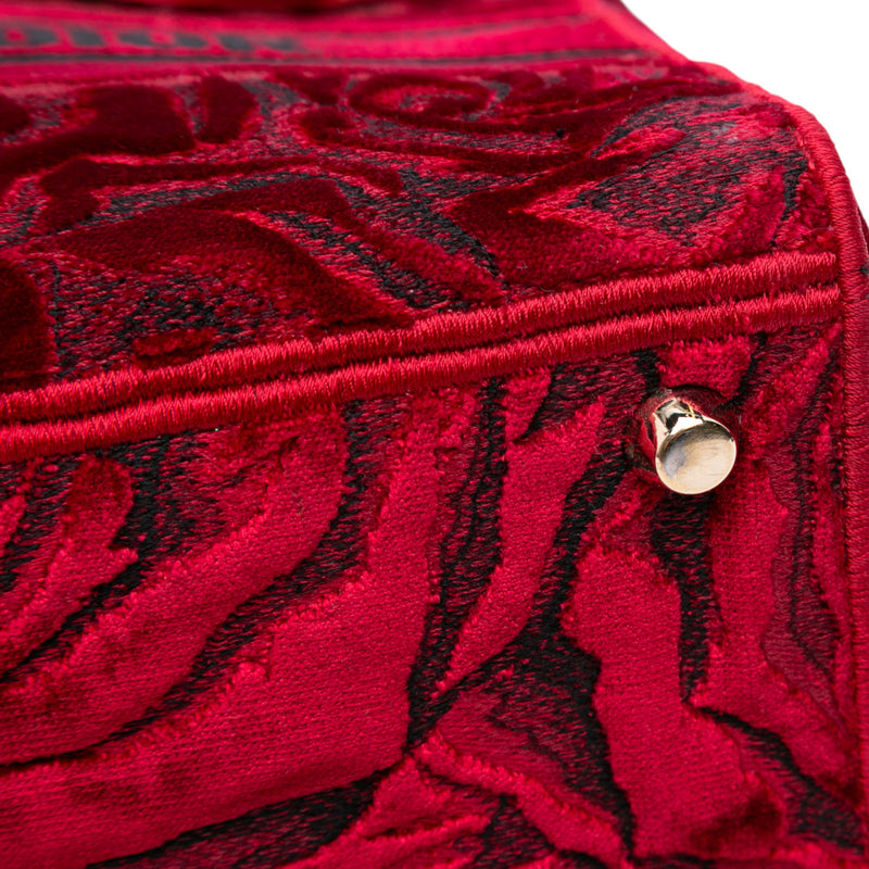 Medium Embroidered Velvet Roses Lady D Lite - Image 7