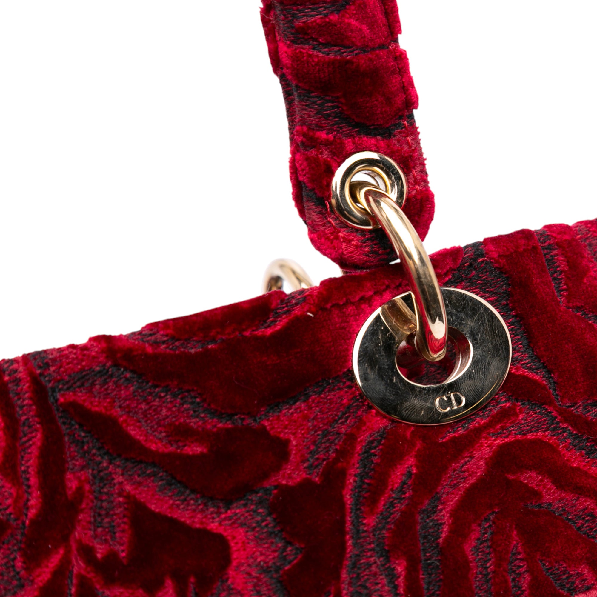 Medium Embroidered Velvet Roses Lady D Lite - Image 9