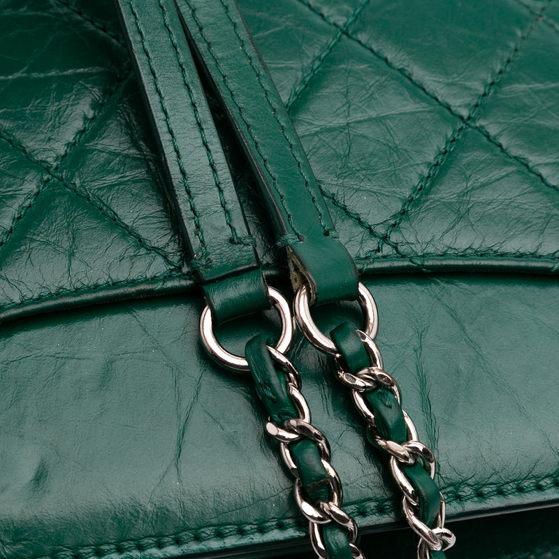 CC Quilted Crinkled Calfskin Front Pocket Crossbody - Image 10