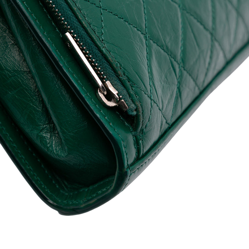 CC Quilted Crinkled Calfskin Front Pocket Crossbody - Image 7