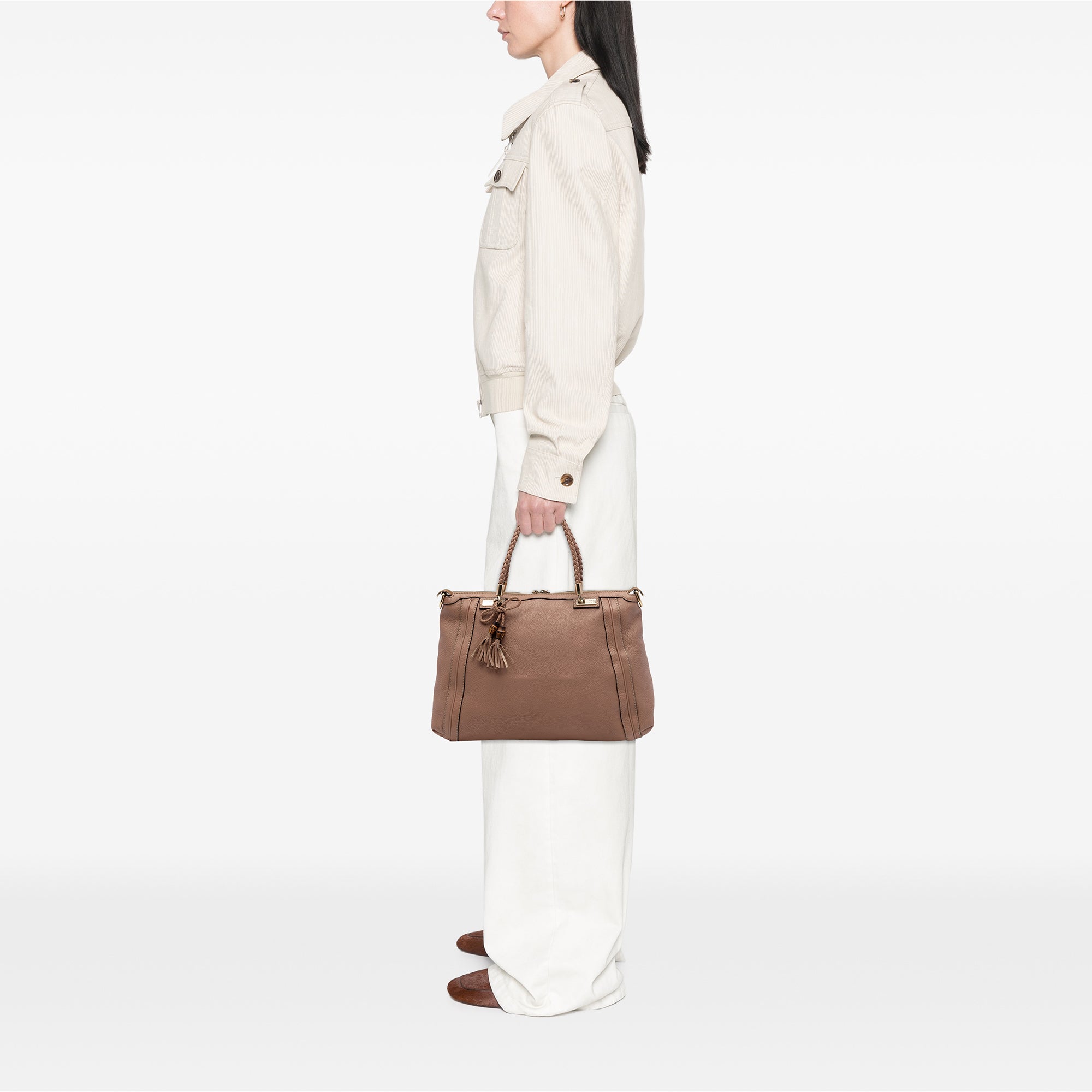 Calfskin Bella Convertible Tote - Image 7