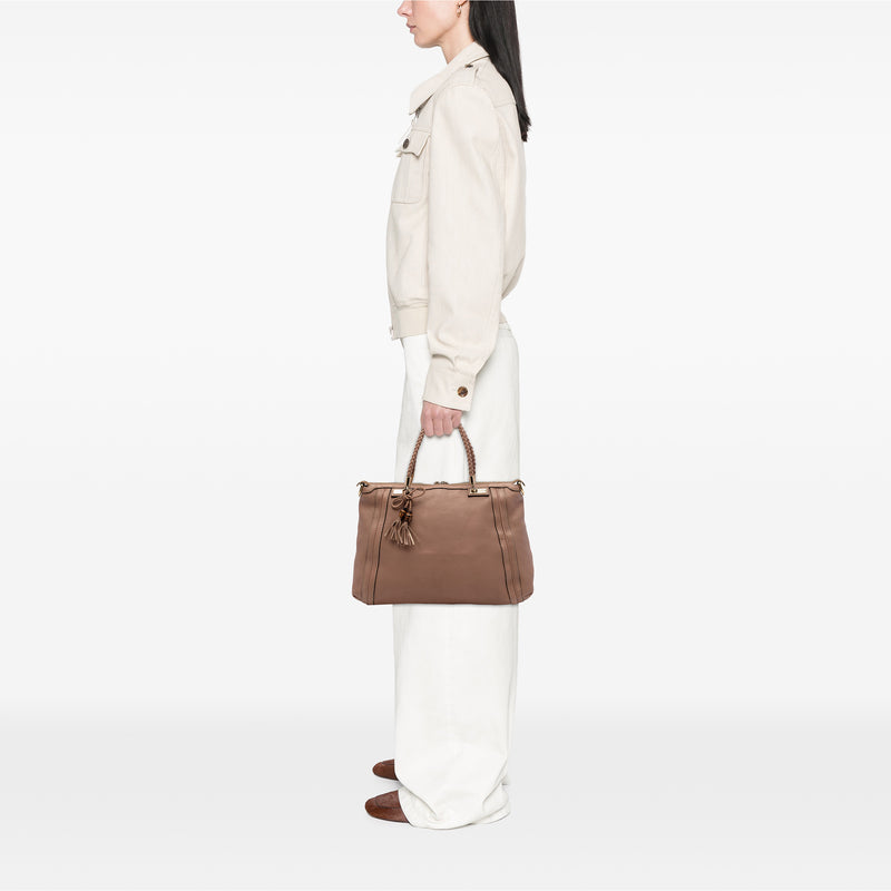 Calfskin Bella Convertible Tote - Image 7