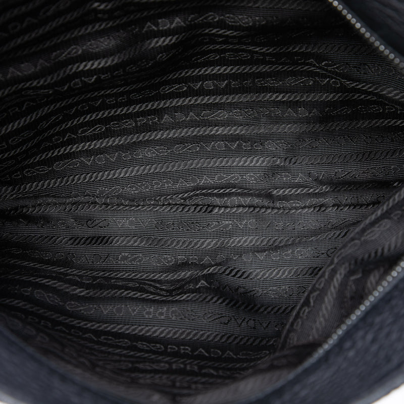 Vitello Daino Trimmed Tessuto Zip Top Crossbody - Image 4