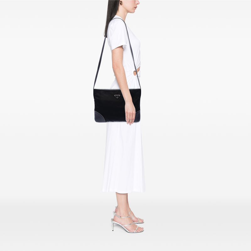Vitello Daino Trimmed Tessuto Zip Top Crossbody - Image 6