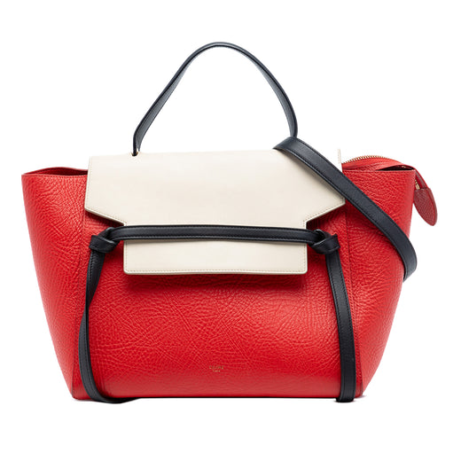 Mini Tricolor Grained Calfskin Belt Bag - Image 1