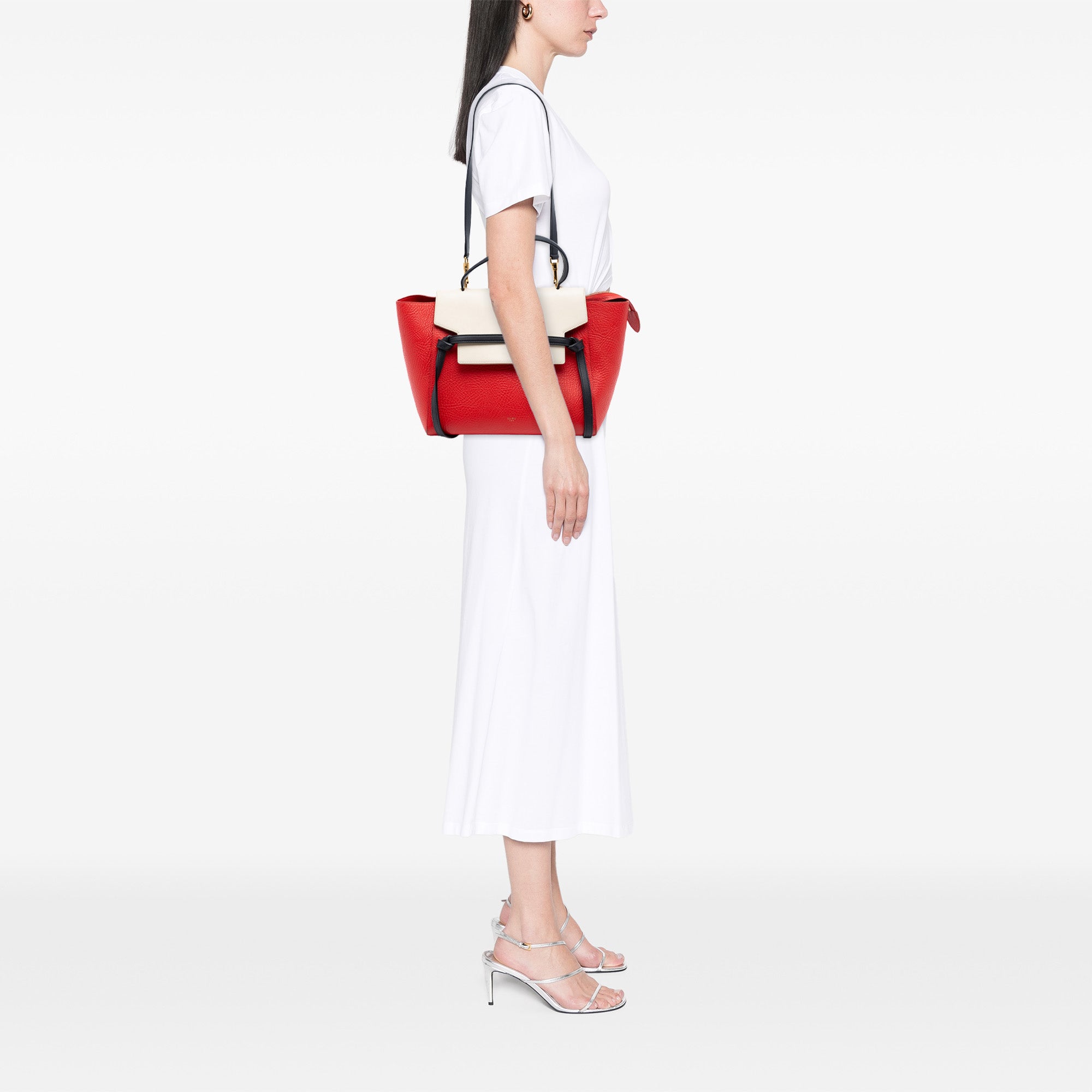 Mini Tricolor Grained Calfskin Belt Bag - Image 7