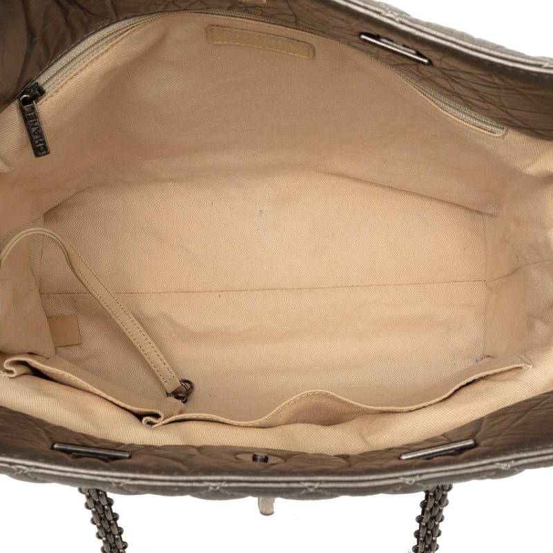 Quilted Metallic Aged Calfskin Reissue 2.55 Tote - Image 4