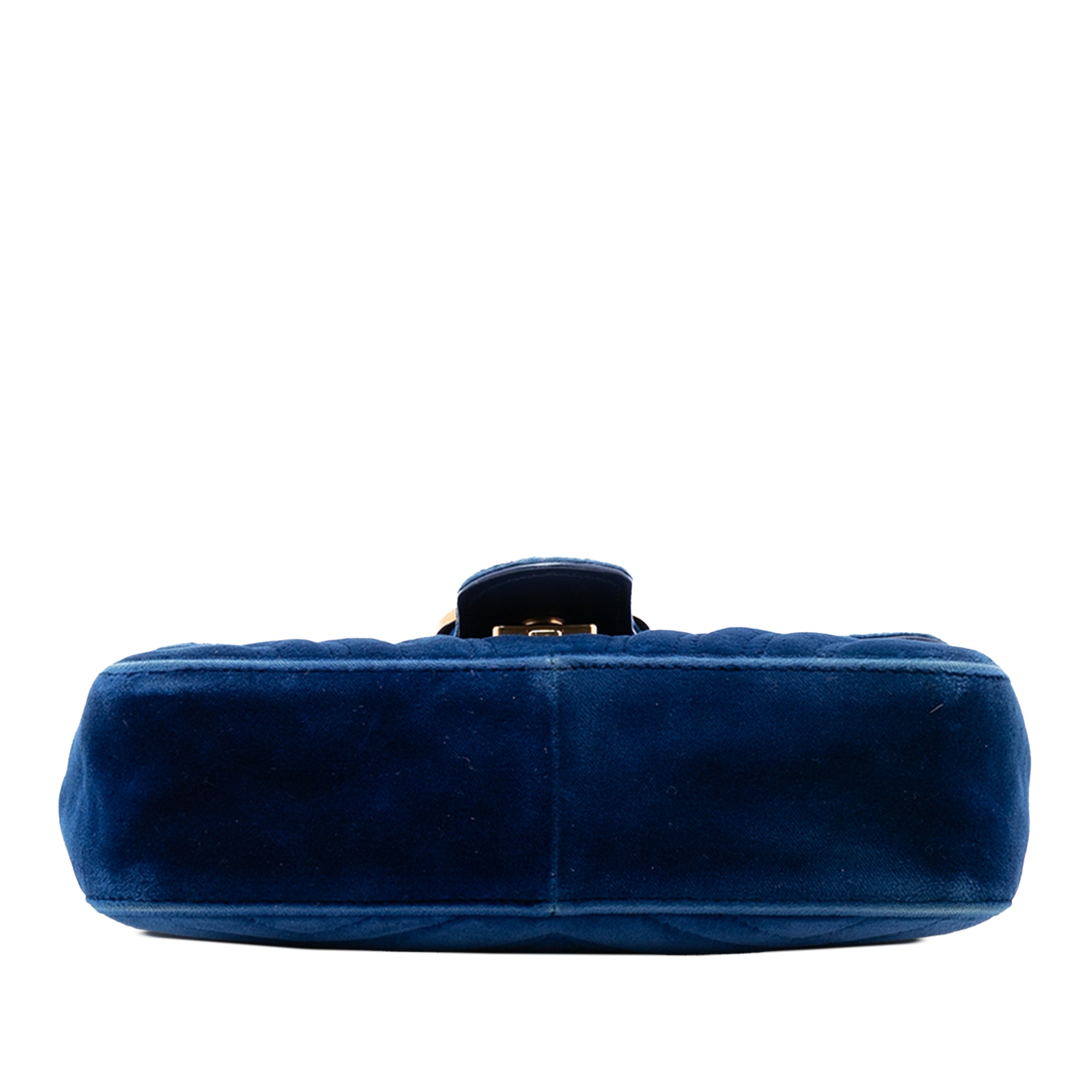 Small GG Marmont Matelasse Velvet Shoulder Bag - Image 3