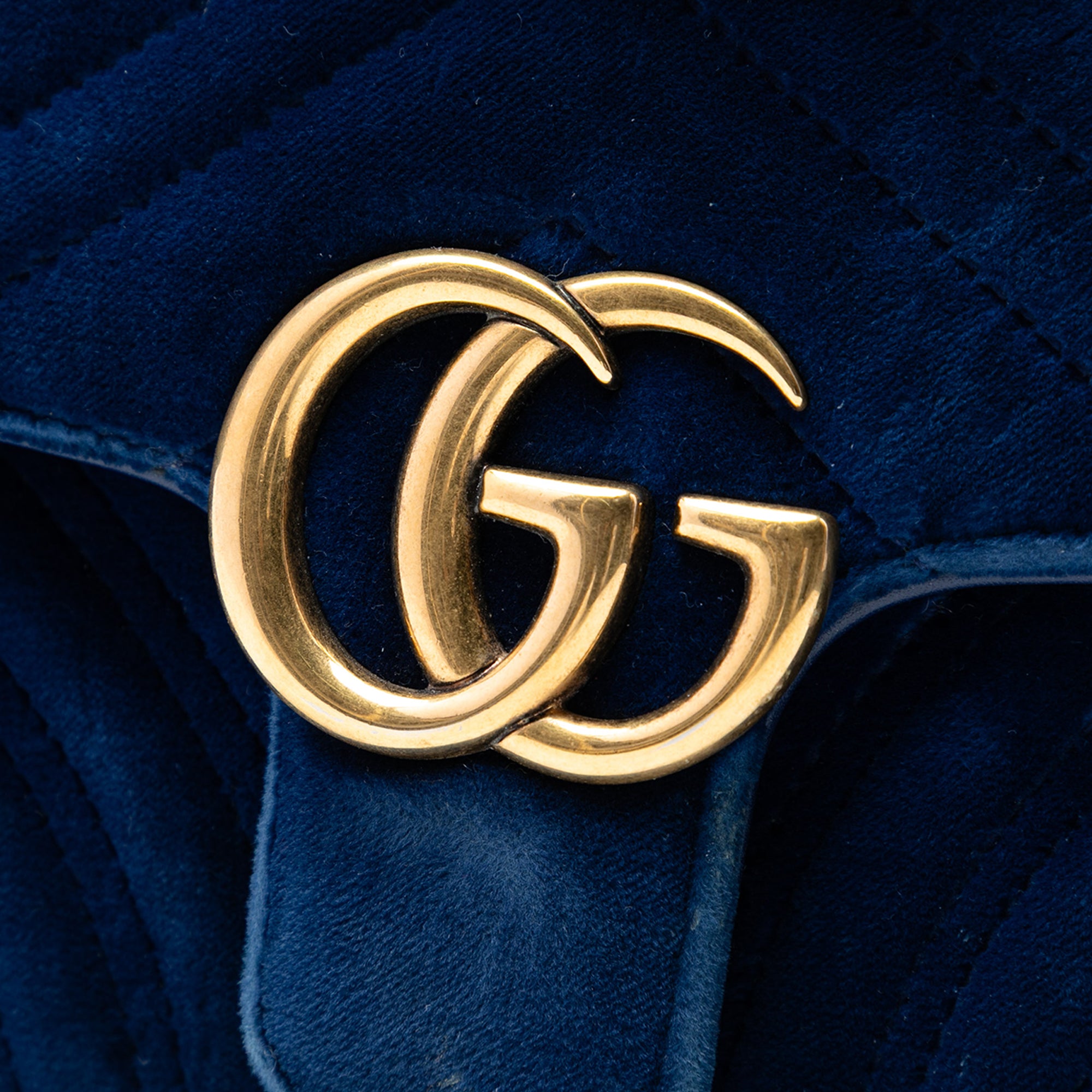 Small GG Marmont Matelasse Velvet Shoulder Bag - Image 5
