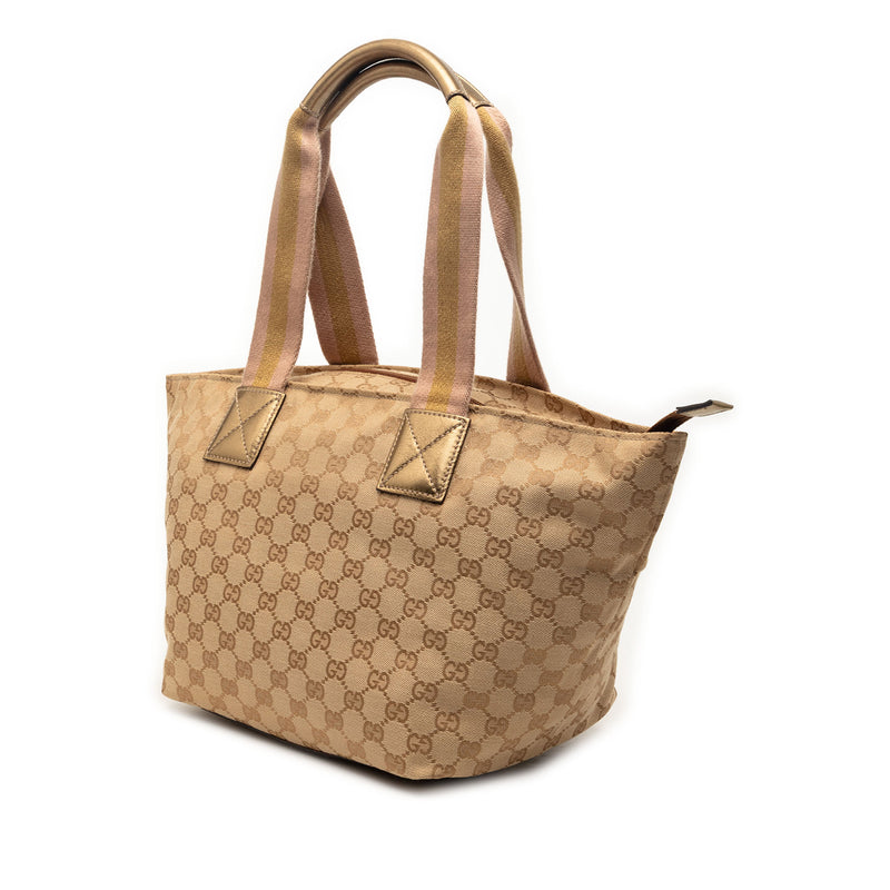 GG Canvas Web Tote - Image 2