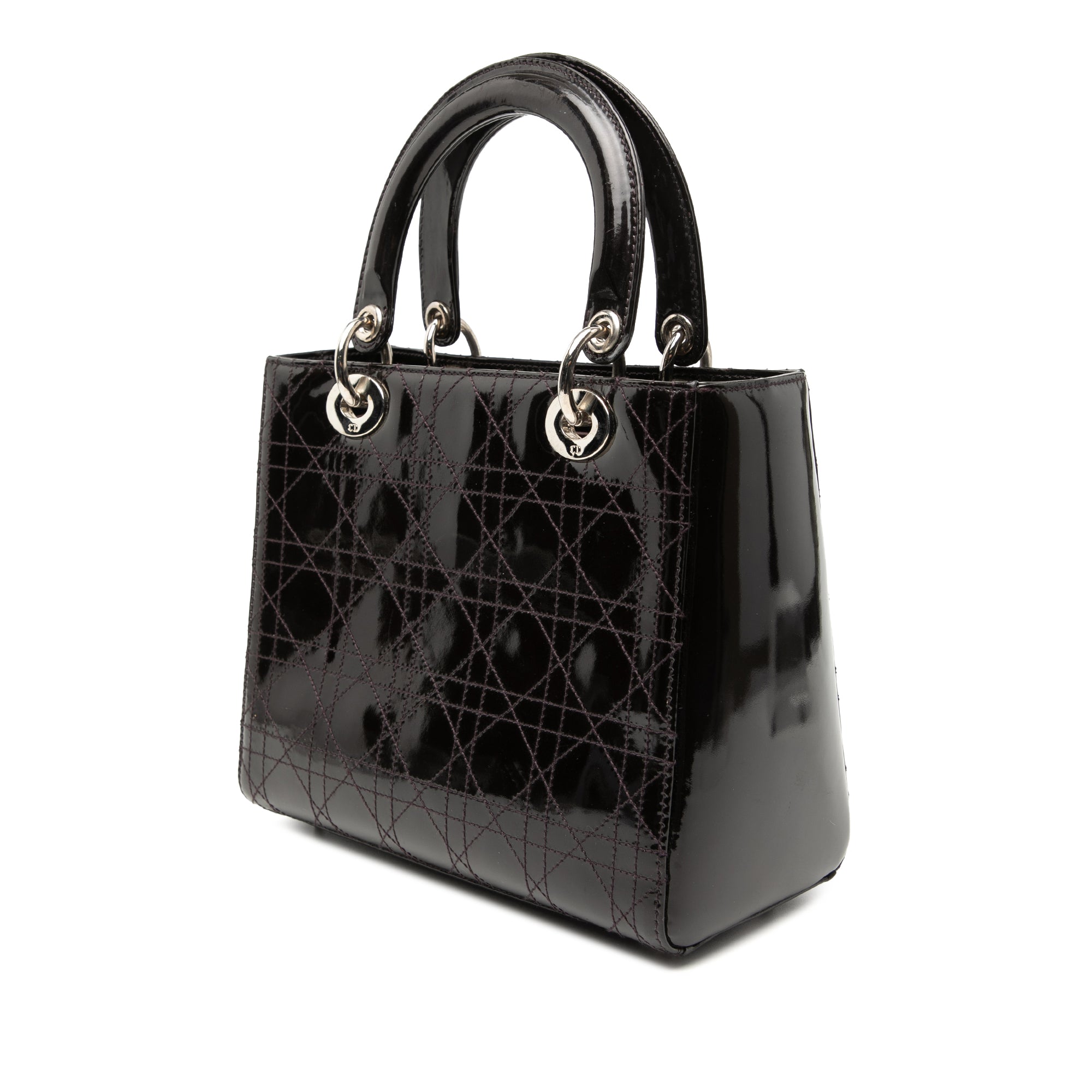 Medium Patent Cannage Stitched Lady Dior - Image 2