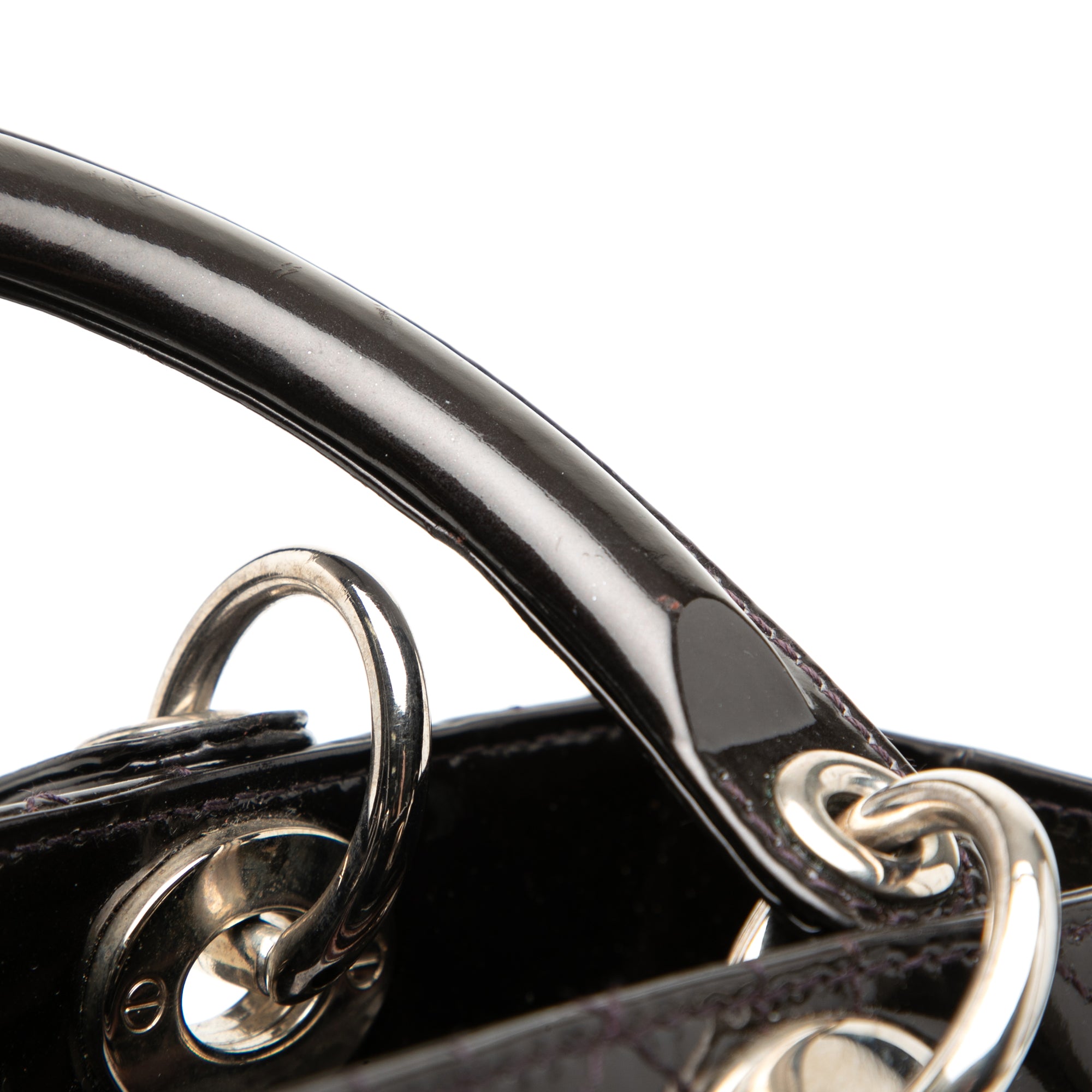 Medium Patent Cannage Stitched Lady Dior - Image 5