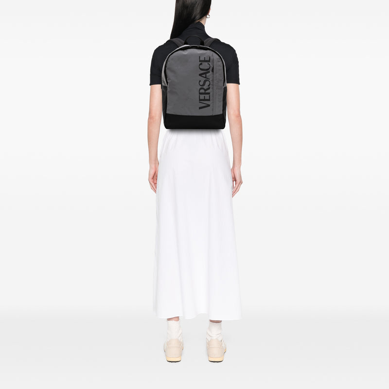 Nylon Logo Print Backpack - Image 6