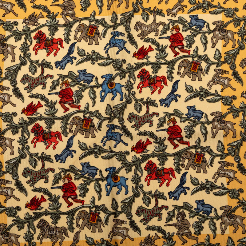 Chasse en Inde Silk Scarf 42 - Image 6