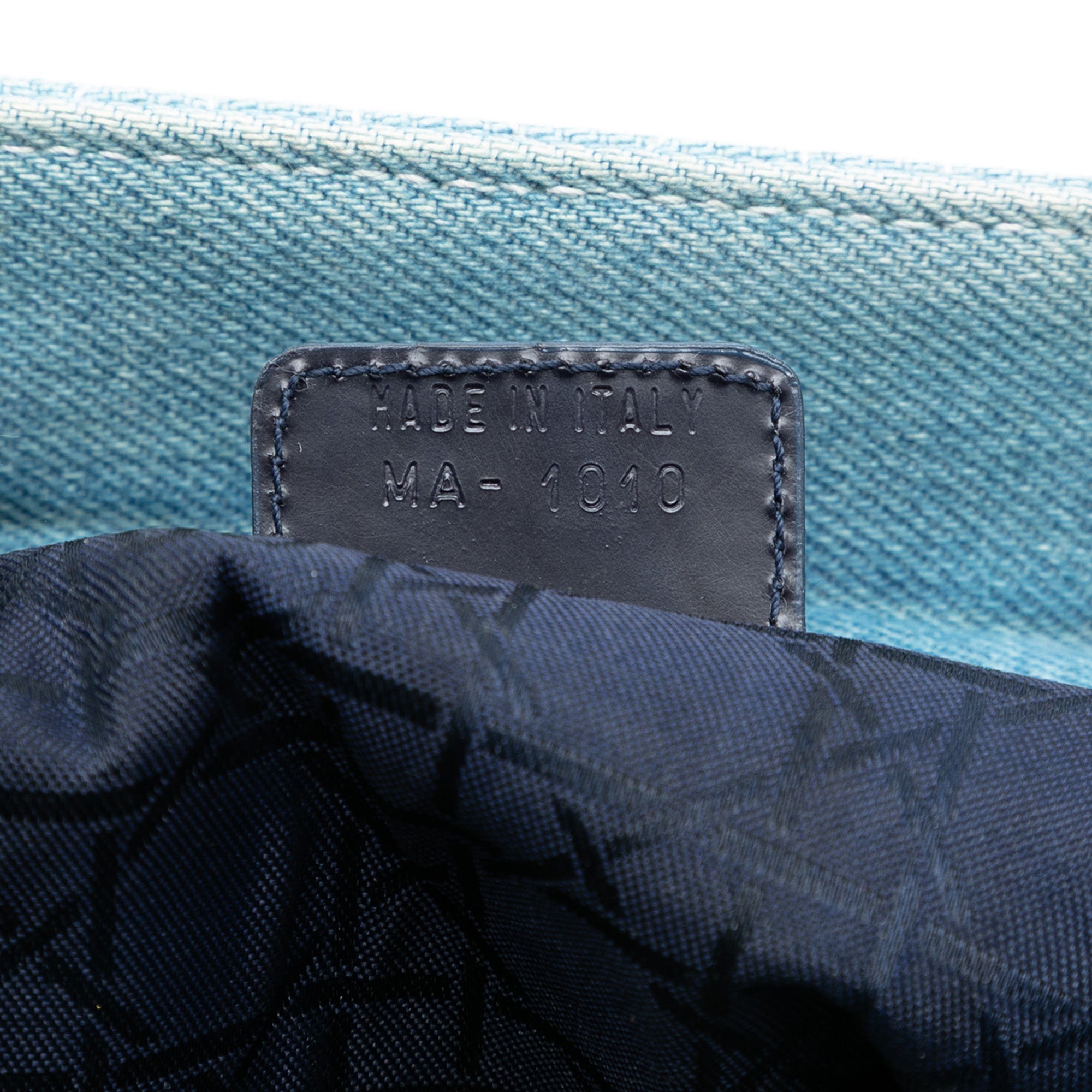 Large Denim Cannage Acrylic Handles Lady Dior - Image 5