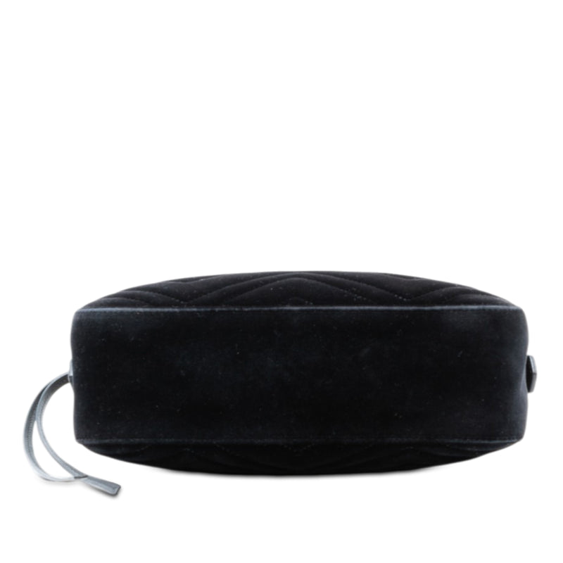 Small GG Marmont Matelasse Velvet Crossbody - Image 3