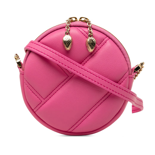 Leather Serpenti Cabochon Round Crossbody - Image 1