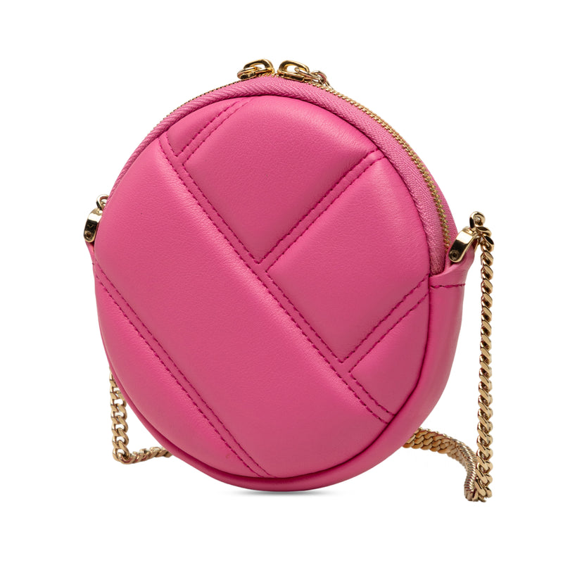 Leather Serpenti Cabochon Round Crossbody - Image 2
