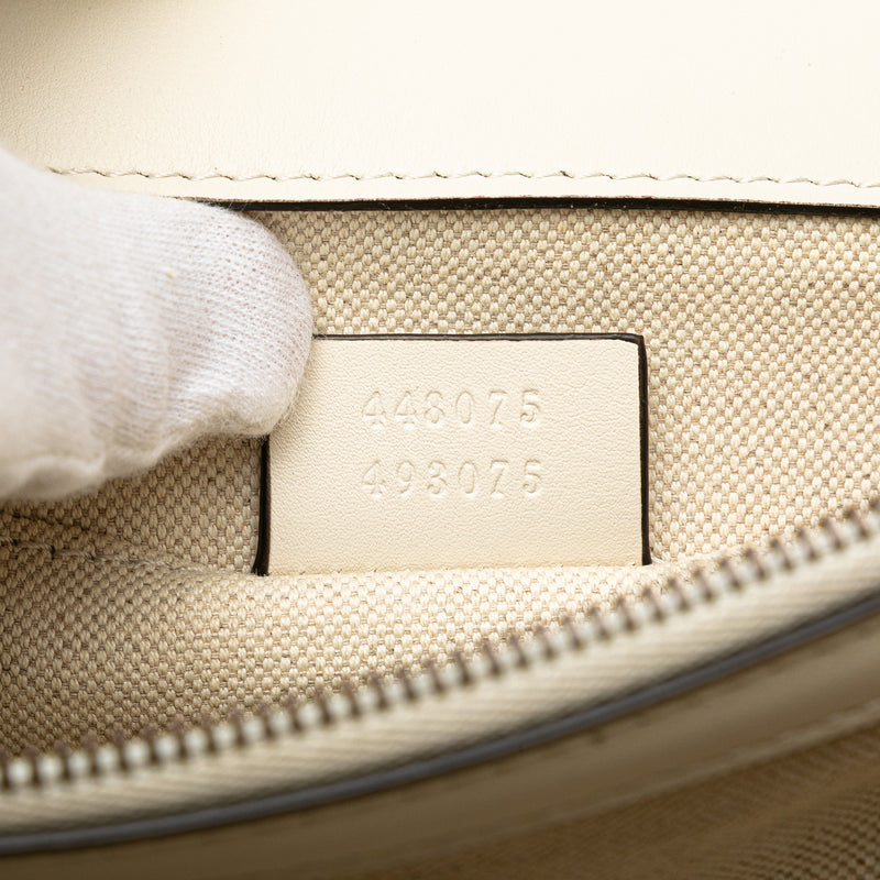 Medium Leather Bamboo Dionysus Web Satchel - Image 6
