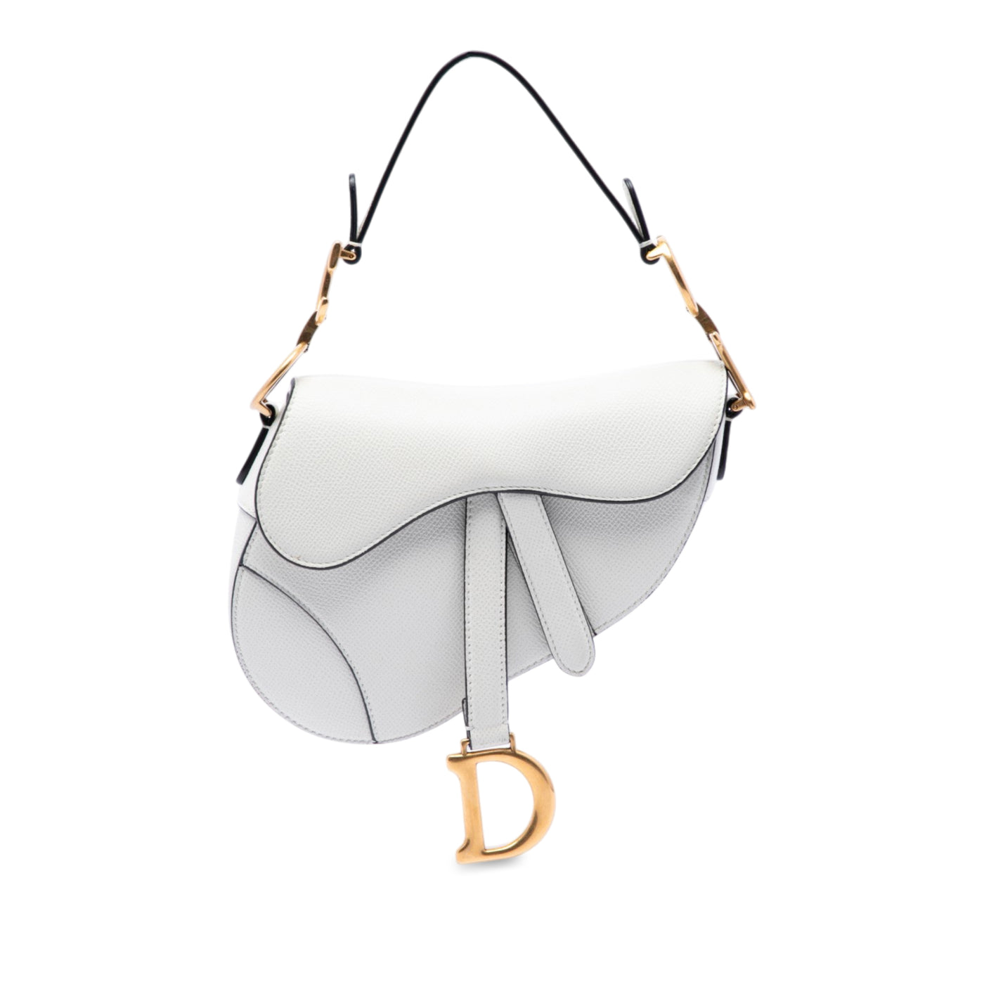 Mini Grained Calfskin Saddle Bag - Image 1