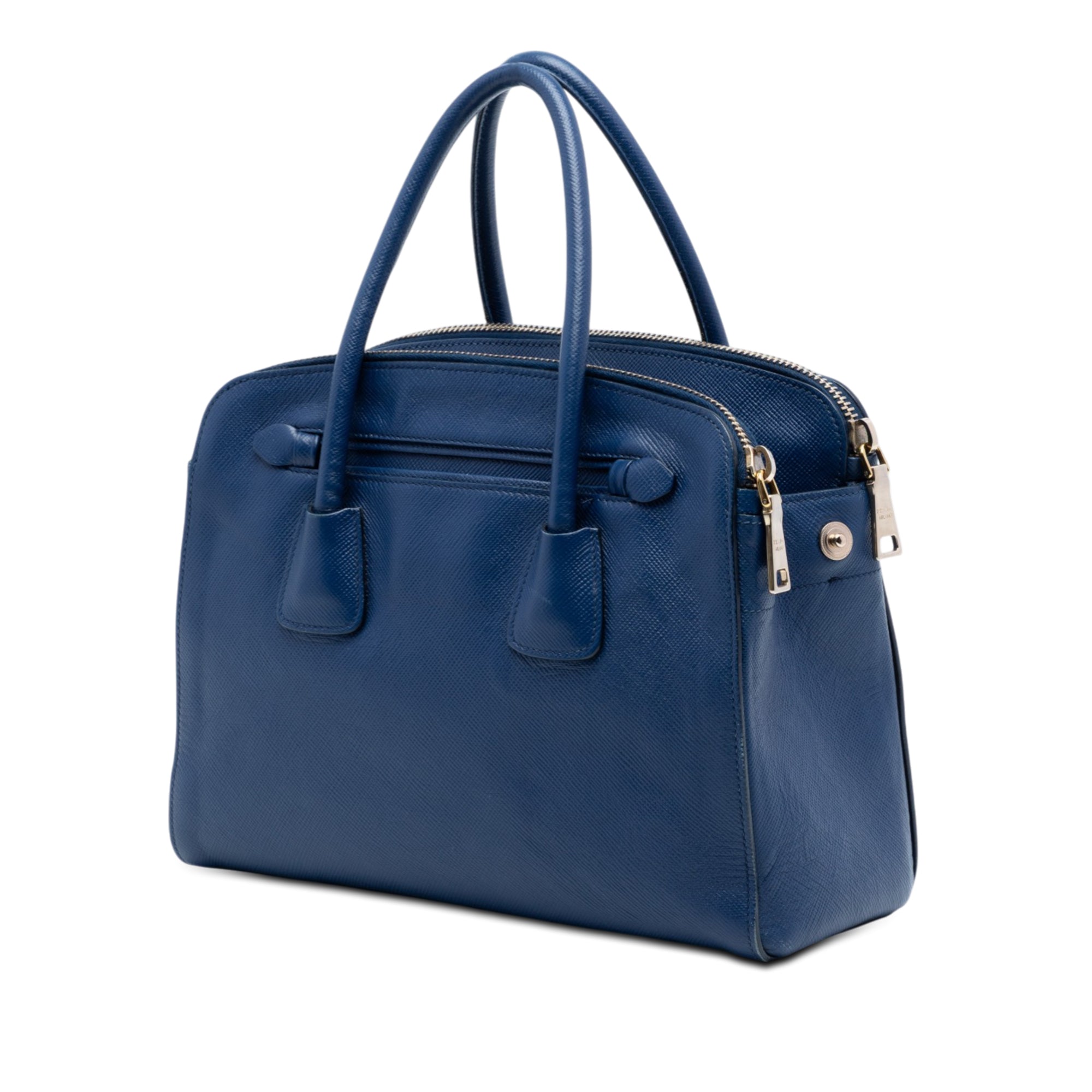 Saffiano Cuir Double Zip Top Handle Bag - Image 2