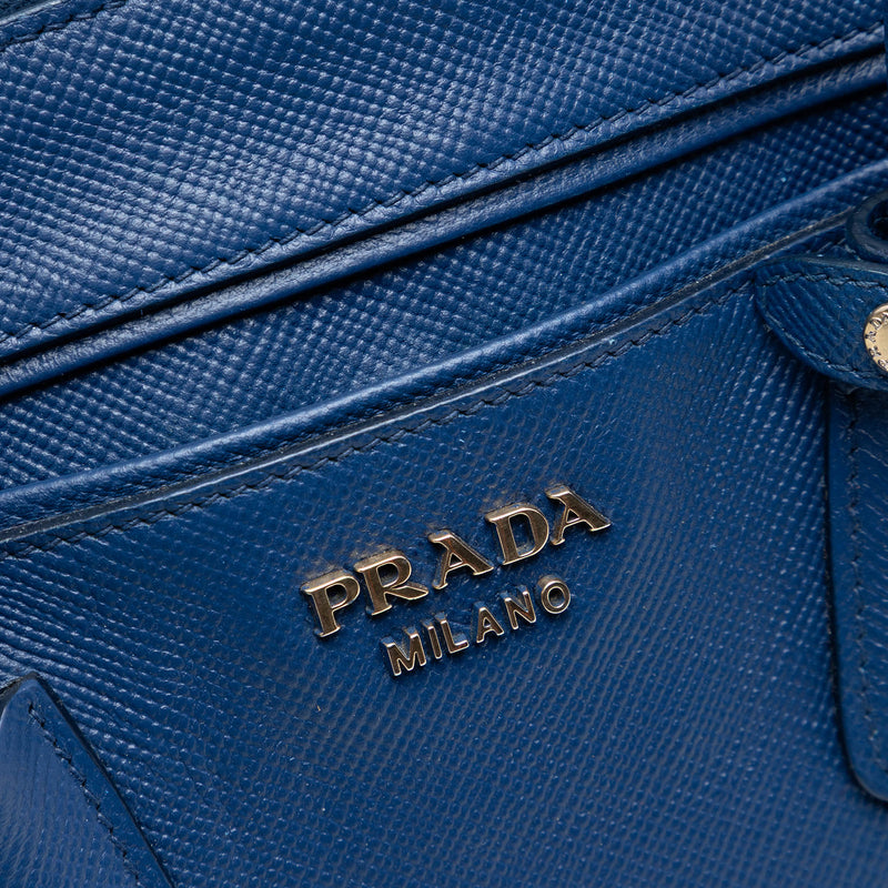 Saffiano Cuir Double Zip Top Handle Bag - Image 5