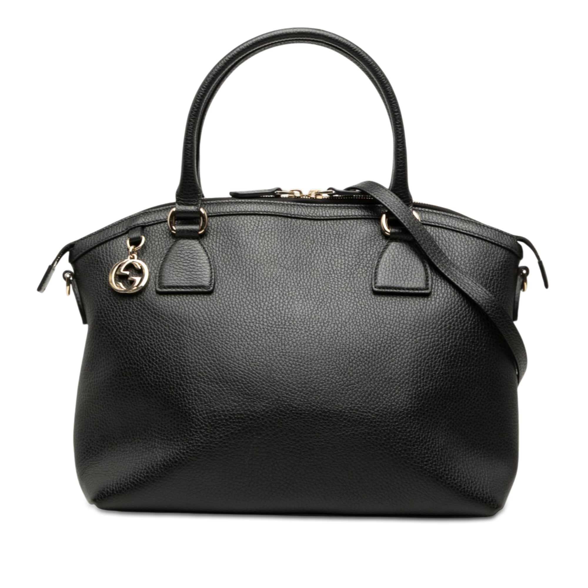 Medium Calfskin GG Charm Dome Satchel - Image 1