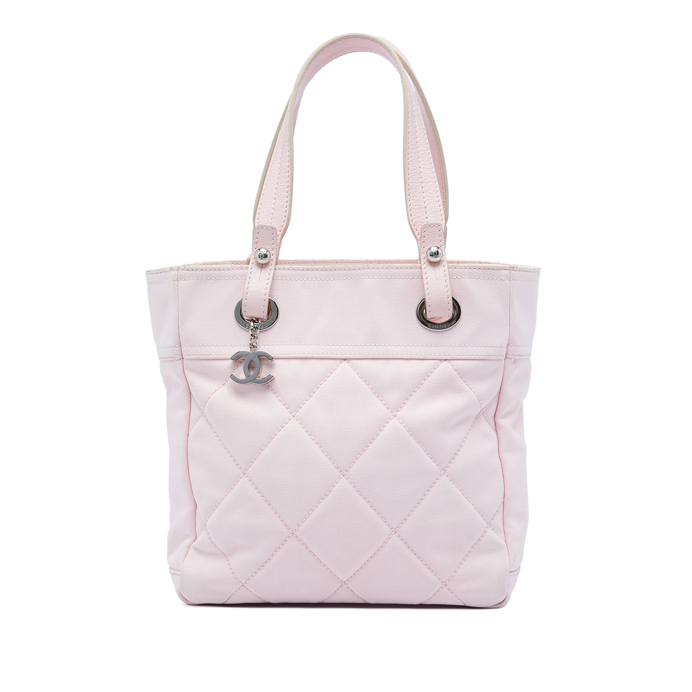 Small Quilted Canvas Paris Biarritz Tote - Image 1