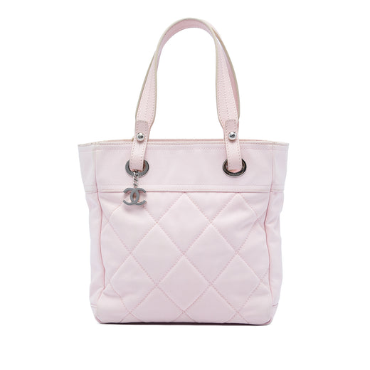 Small Quilted Canvas Paris Biarritz Tote - Image 1