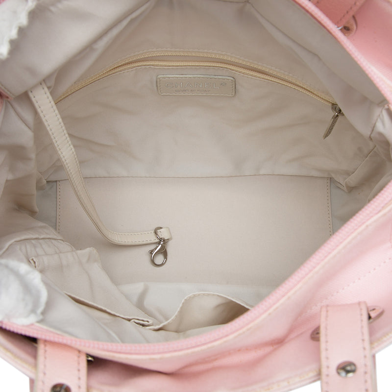 Small Quilted Canvas Paris Biarritz Tote - Image 4