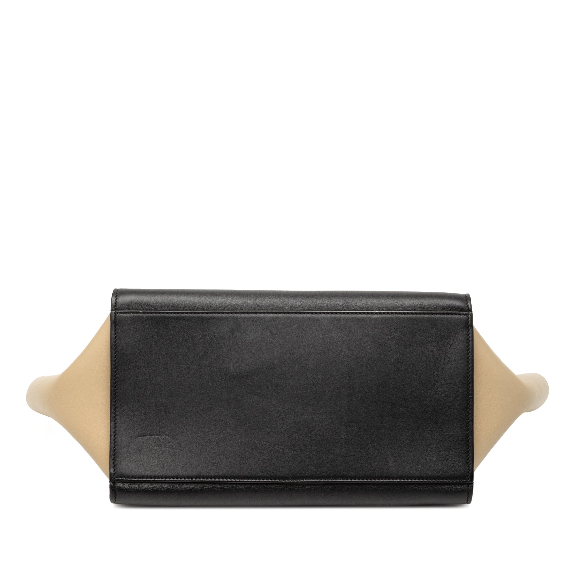 Small Tricolor Leather Trapeze Satchel - Image 3