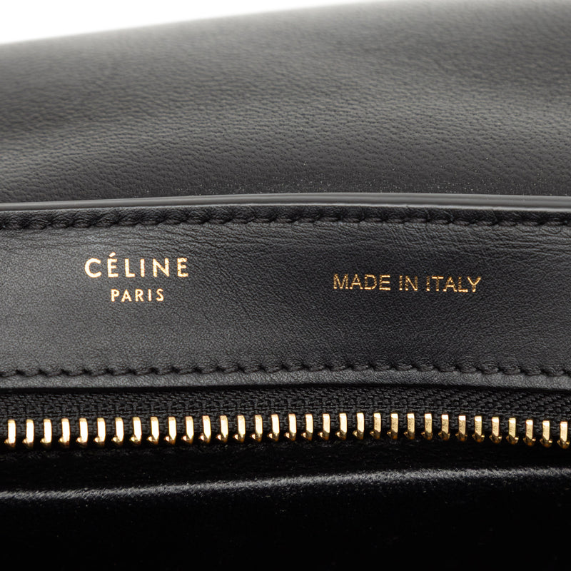 Small Tricolor Leather Trapeze Satchel - Image 5