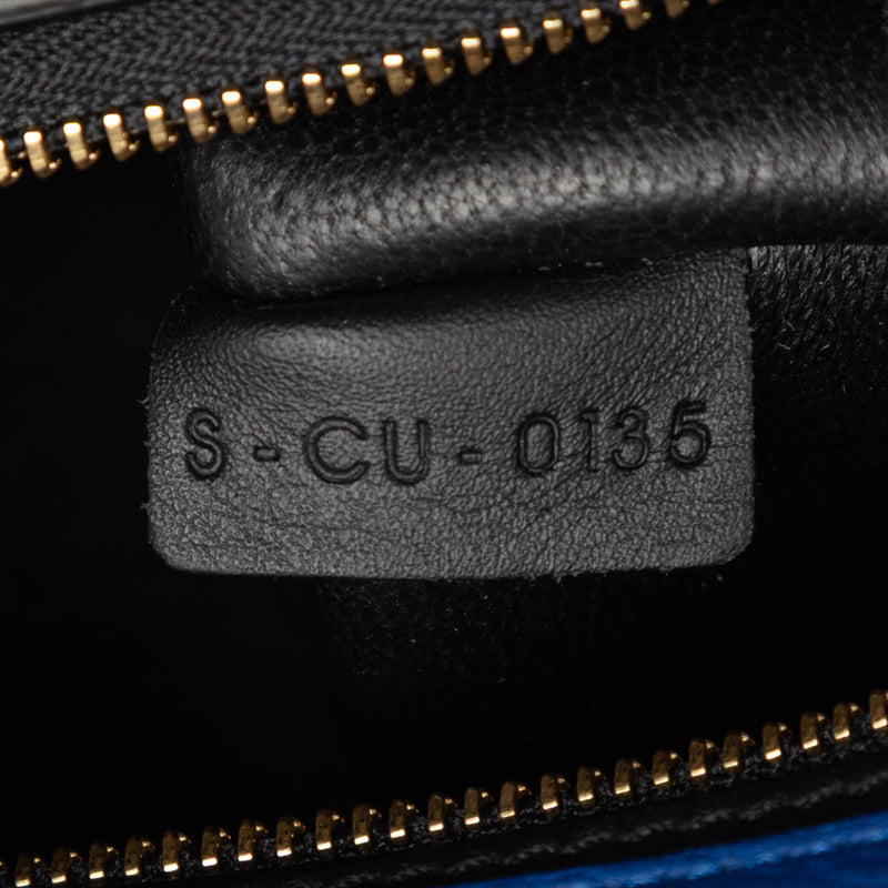 Small Tricolor Leather Trapeze Satchel - Image 6