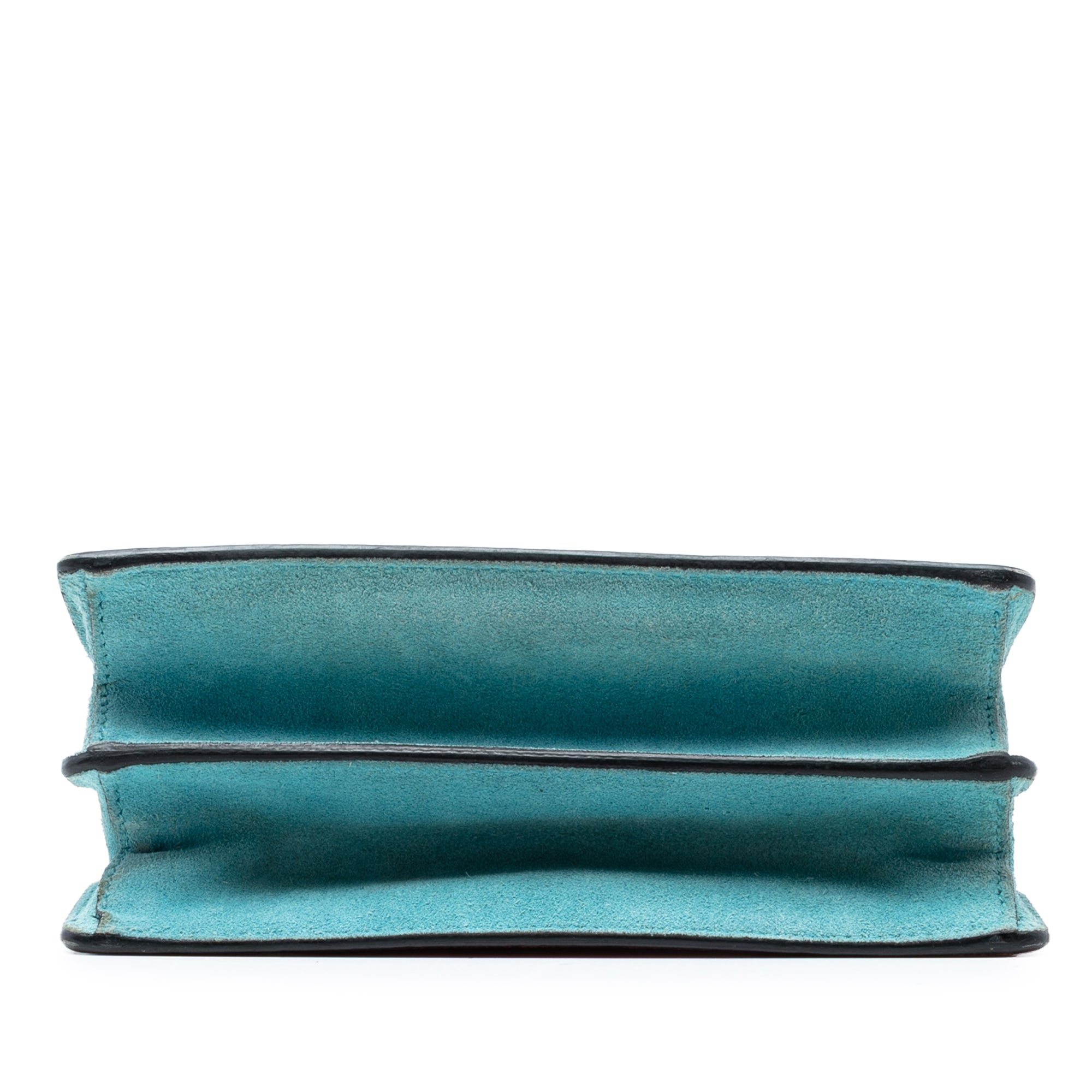 Goatskin Madras Miu Logo Crossbody - Image 3