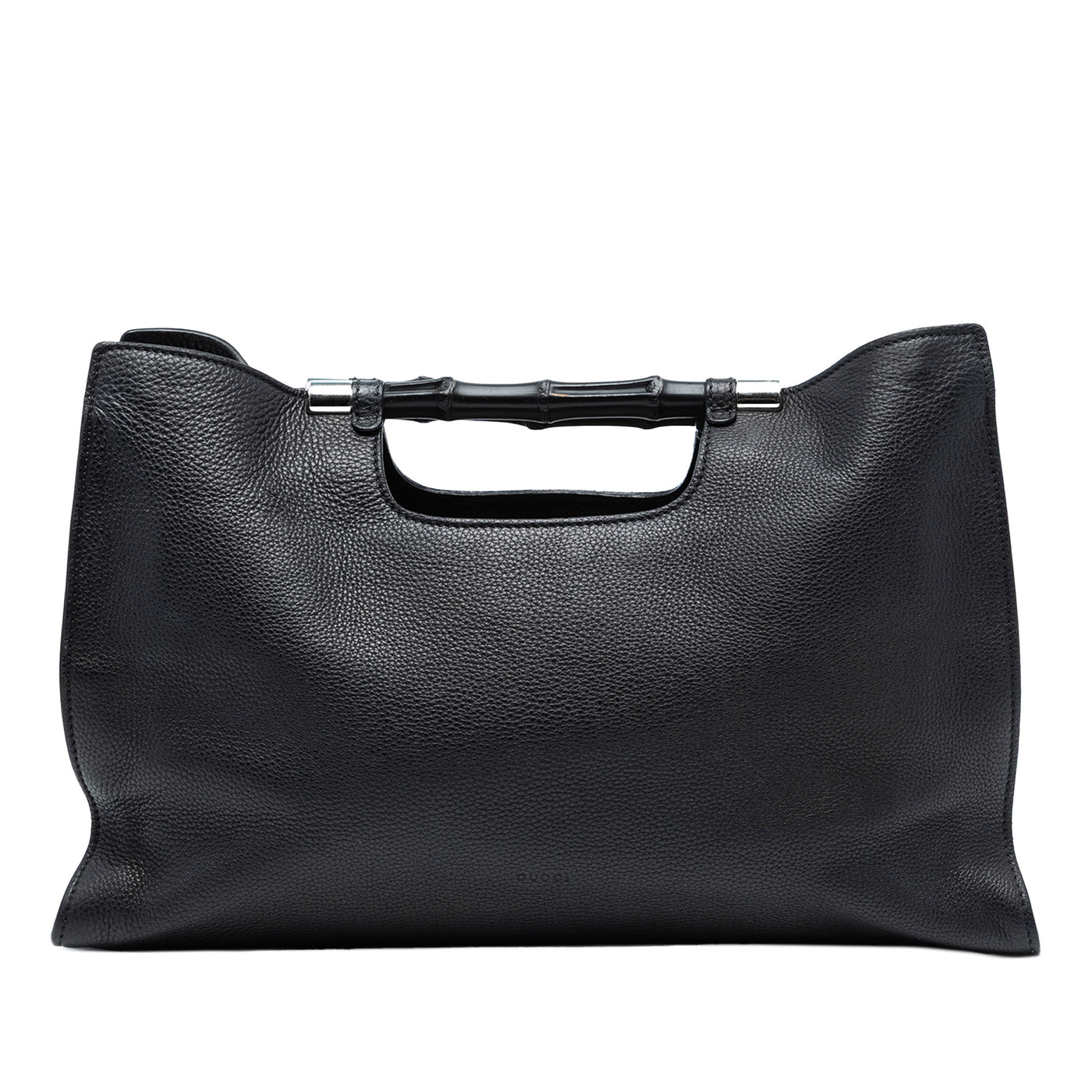 Medium Calfskin Bamboo Daily Shopper Satchel - Image 1